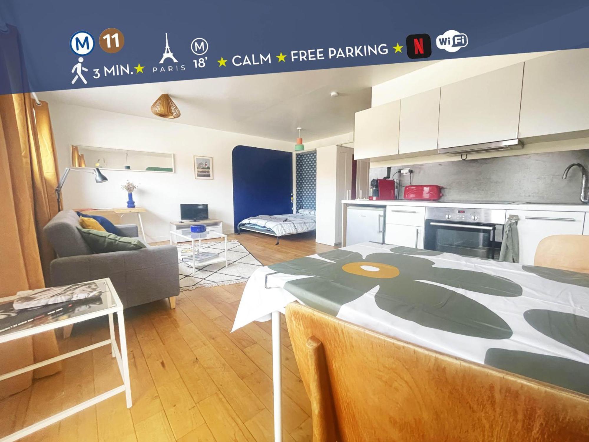Le Balcon Rouge Apartment Noisy-le-Sec Bagian luar foto